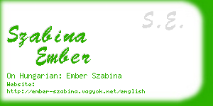szabina ember business card